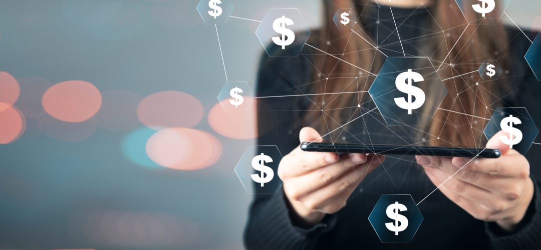 Financial network and crowdfunding concept