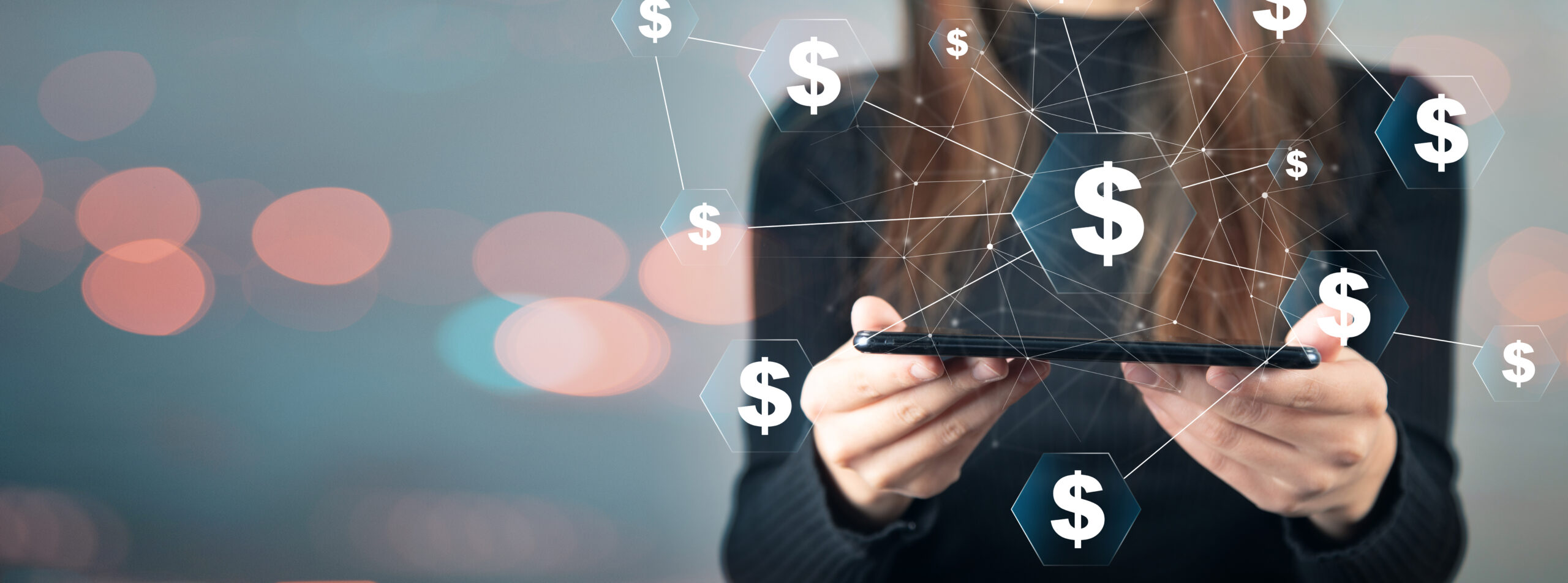 Financial network and crowdfunding concept